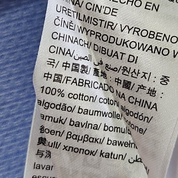 Calvin Klein Mercerized Button Up Shirt Men's Medium Baby Blue Geometric EUC LN - Picture 9 of 15